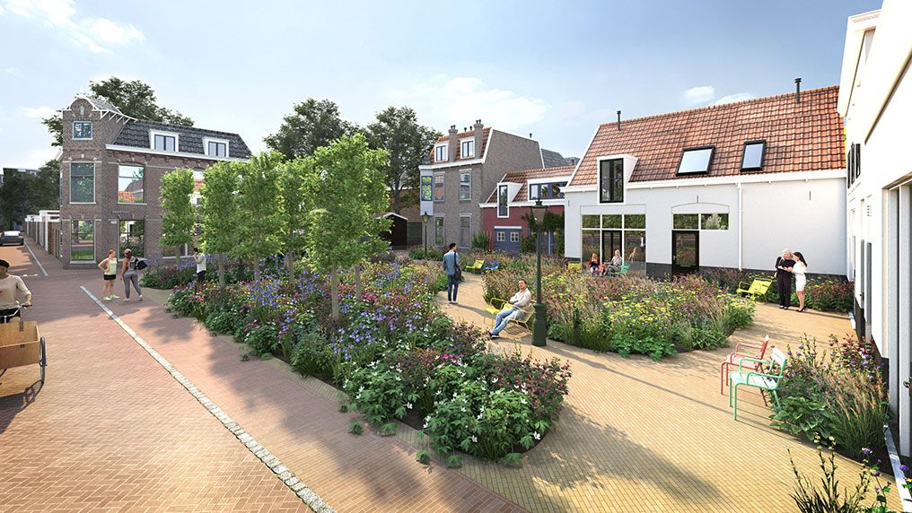 Veerplein in Leiden