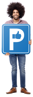 Betaald parkeren bord in Leiden