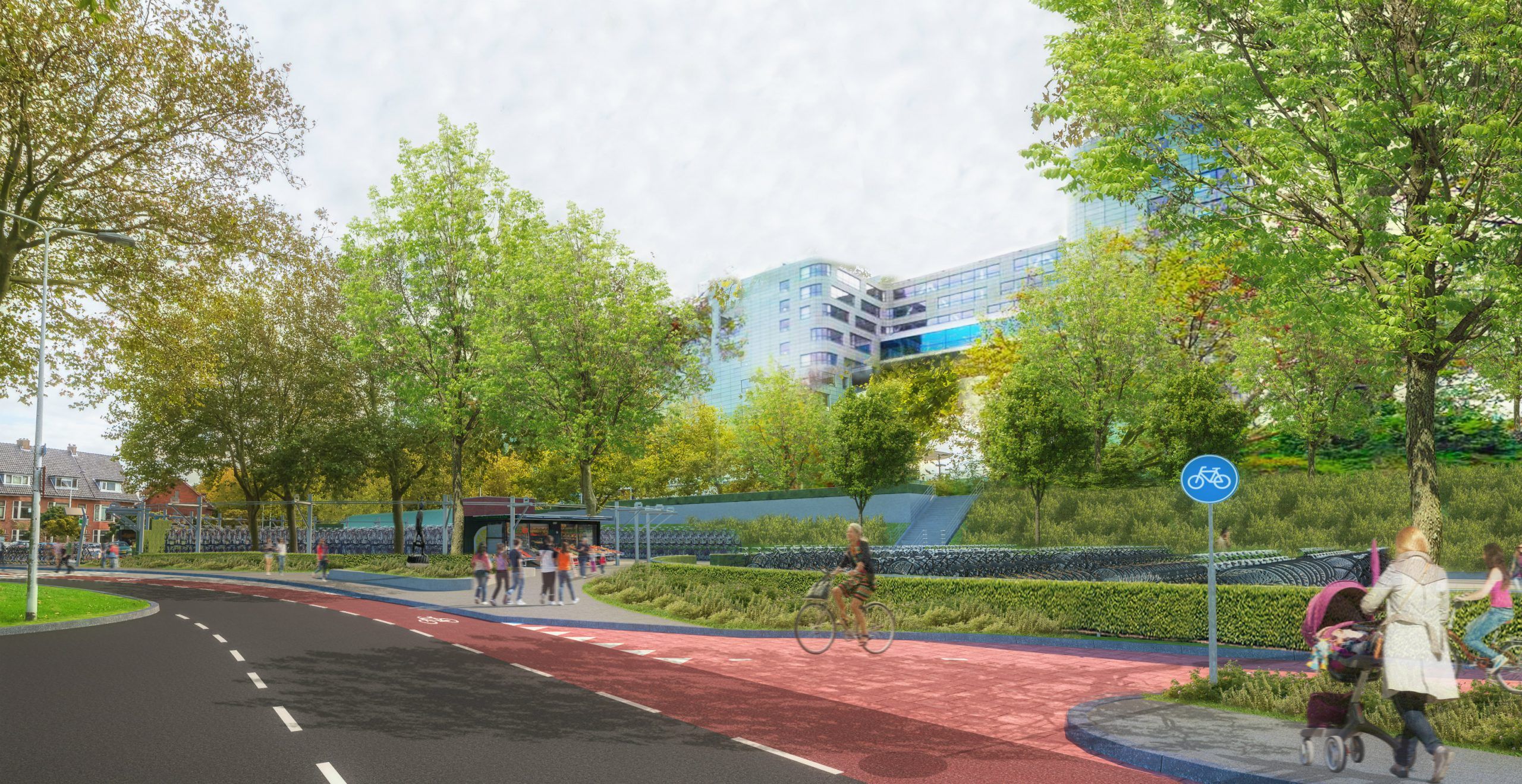 Impressie Lammenschans fietsenstalling